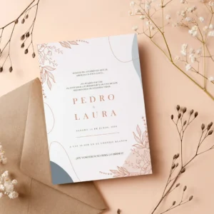 Diseño de invitacion clasica 12