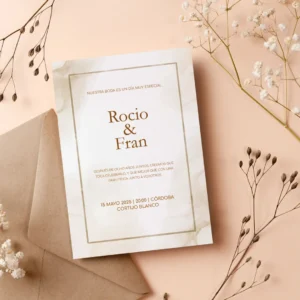 Diseño de invitacion clasica 11