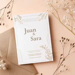 Diseño de invitacion clasica 8