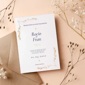 Diseño de invitacion clasica 7