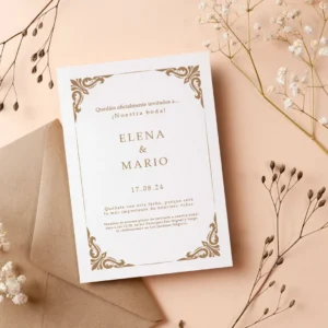 Diseño de invitacion clasica 5