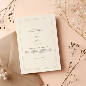 Diseño de invitacion clasica 4