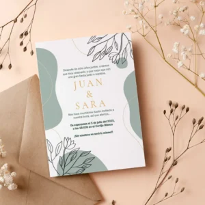 Diseño de invitacion clasica 2