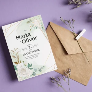 Diseño de invitacion con foto 2