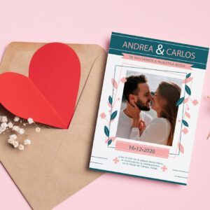 diseño de invitación con foto