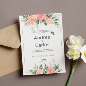 Invitaciones de boda temáticas naturales