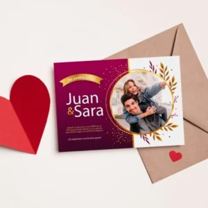 Diseño de invitacion con foto 2