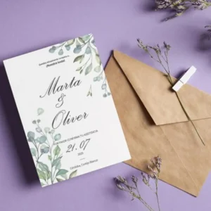 Diseño de invitacion floral 11