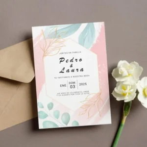Diseño de invitacion natural 7