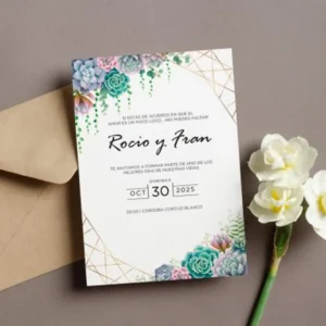 Diseño de invitacion natural 3