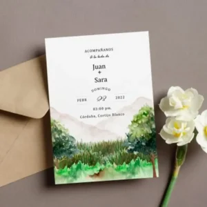 Diseño de invitacion natural 17