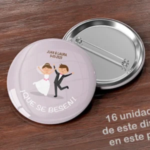 Pack 4 Chapas para bodas – 2 Modelos